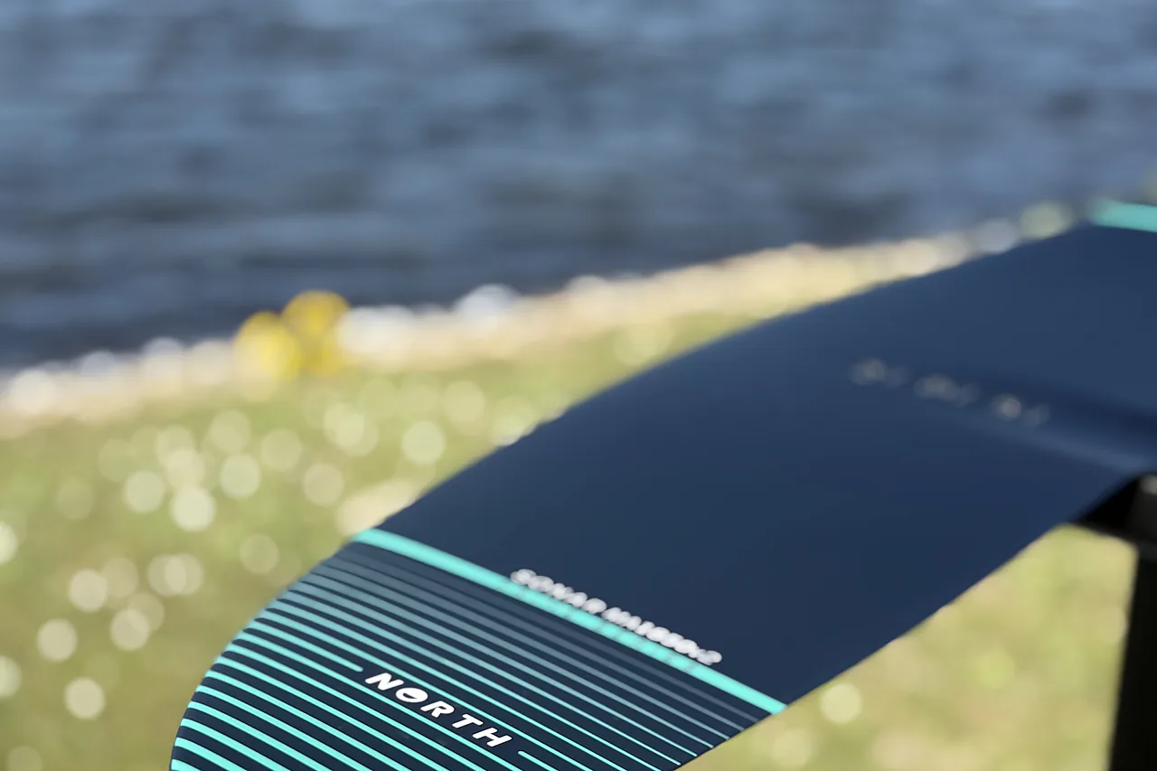 Close-up of a North carbon foil wing